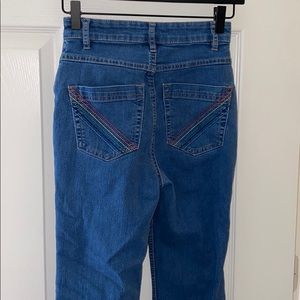 Rainbow pocket bellbottom jeans